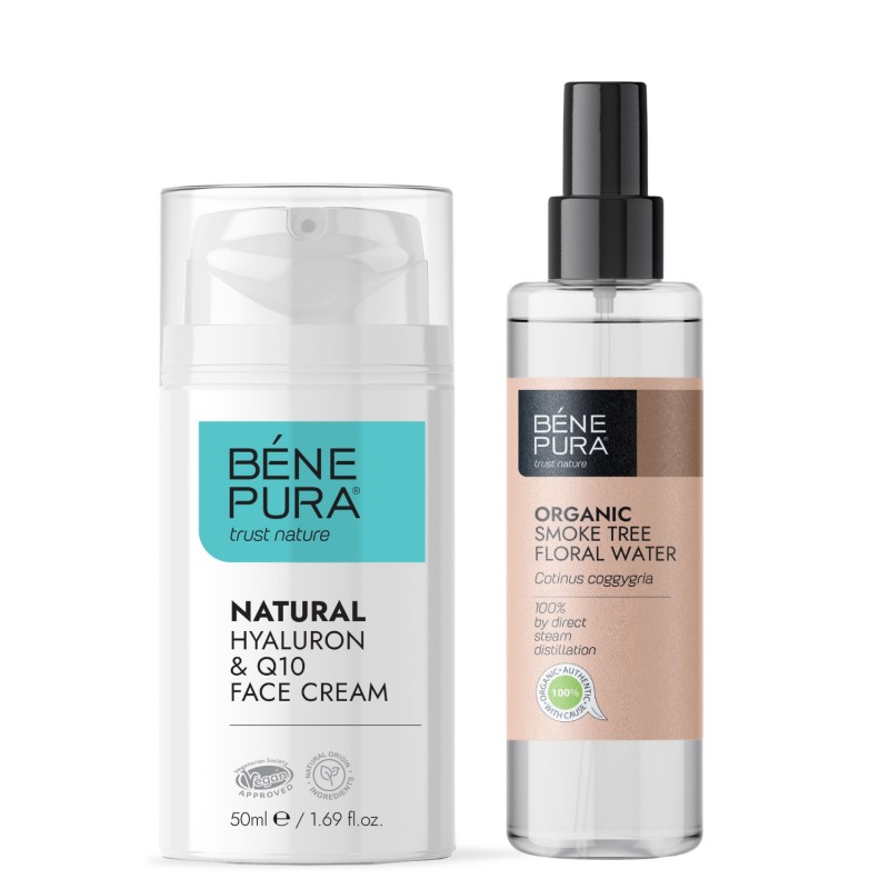 Bio Sumagre Água floral e Hyaluron & Q10 Creme Facial - Produtos para comparar