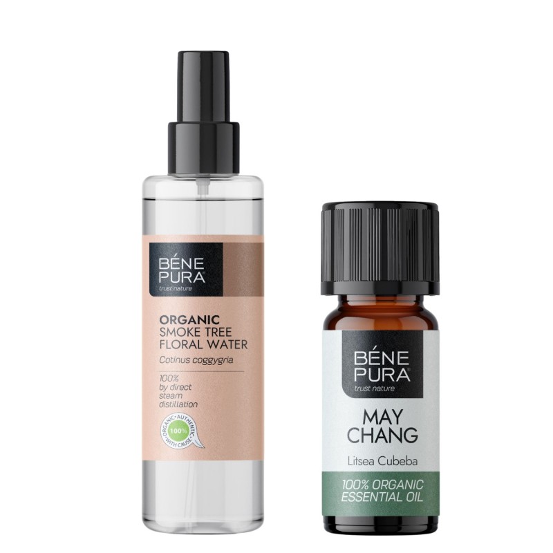 Bio Sumagre Água floral e Bio Litsea Cubeba Óleo essencial - GMC