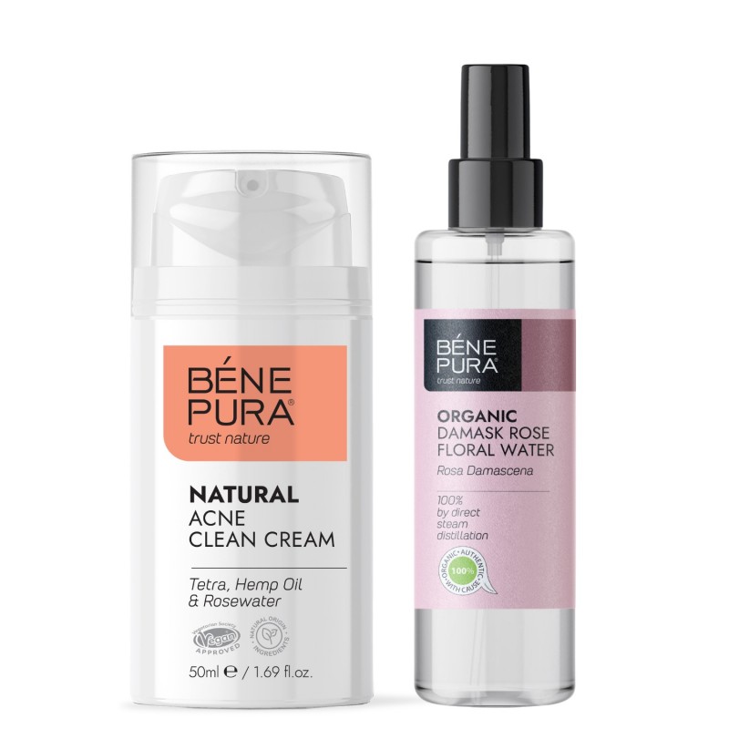 Creme Facial Antiacne e Bio Rosa Damascena Água de Rosas - GMC