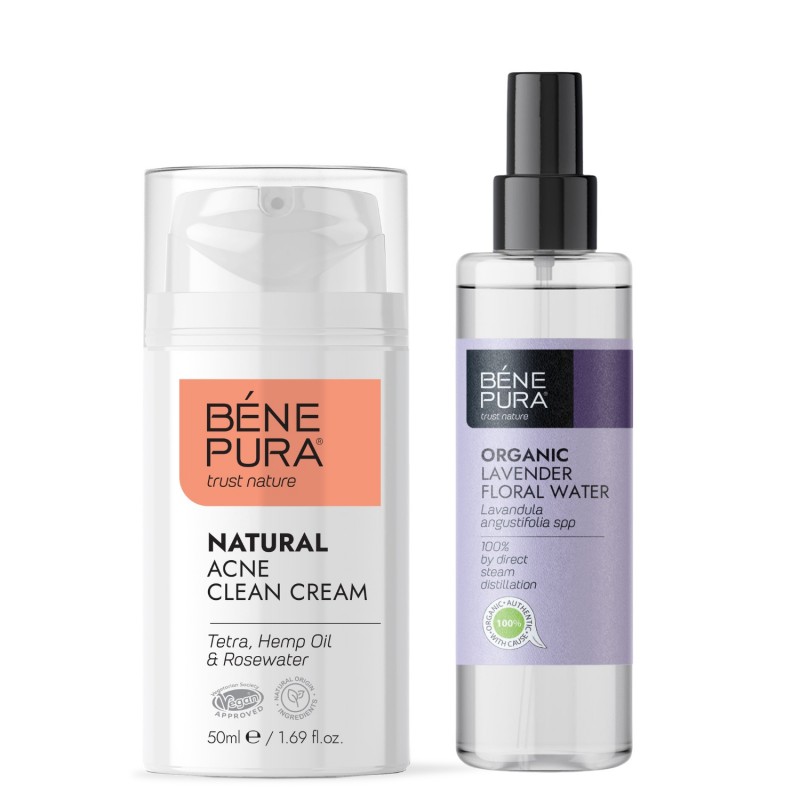 Creme Facial Antiacne e Bio Lavanda Água floral - GMC