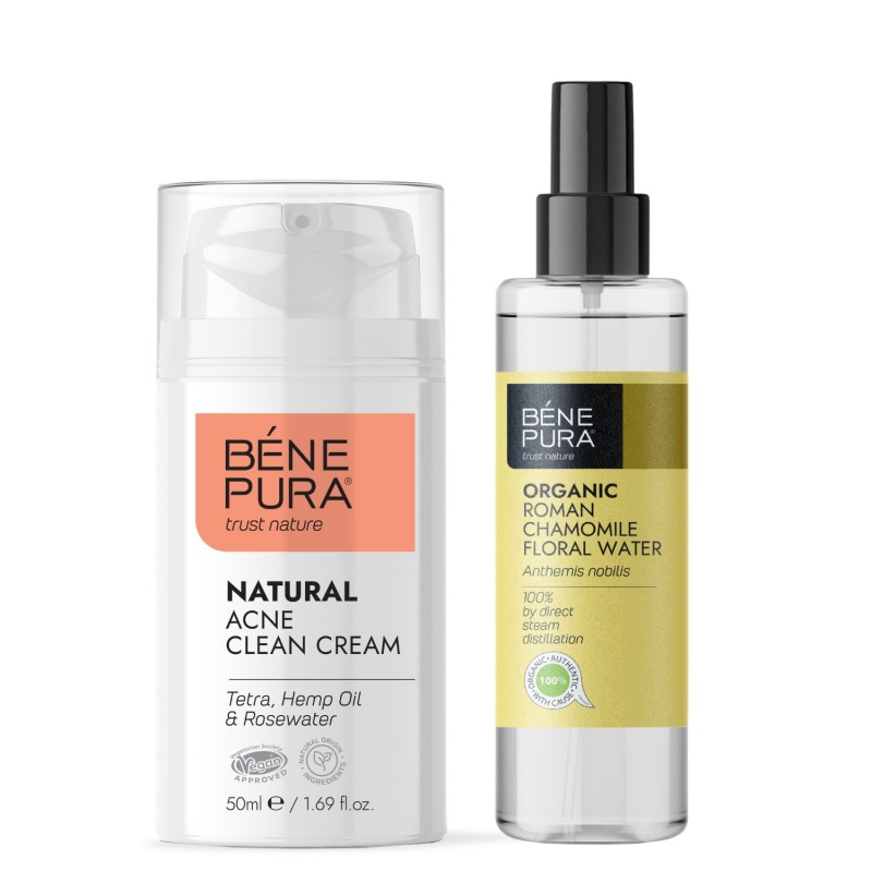 Creme Facial Antiacne e Bio Camomila Romana Água floral - GMC