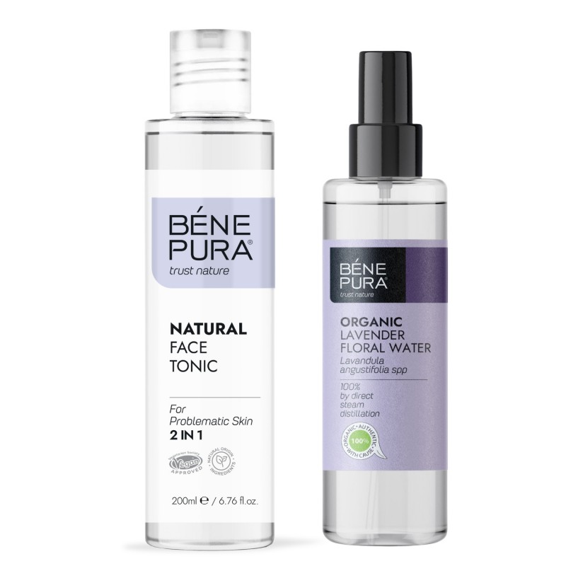 Tônico Facial para pele problemática e Bio Lavanda Água floral - GMC