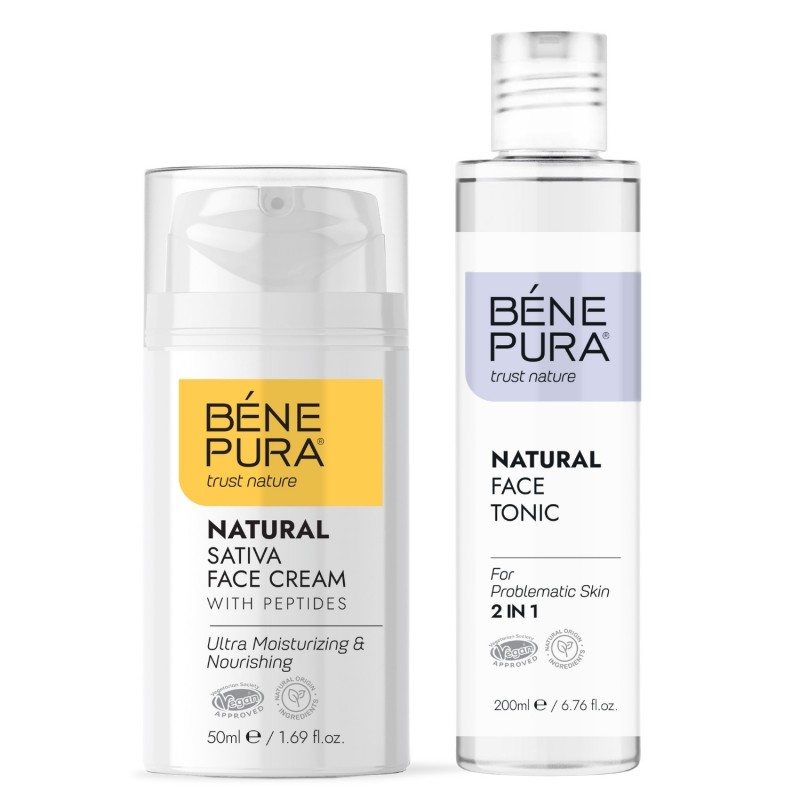 Tônico Facial para pele problemática e Creme Hidratante Facial - GMC