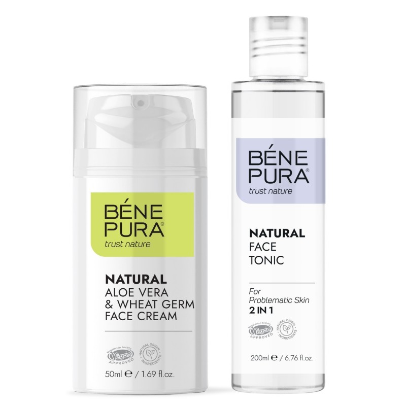 Tônico Facial para pele problemática e Creme Facial Aloe Vera - GMC