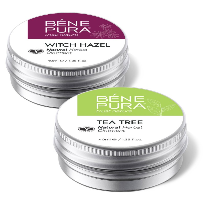Pomada para Hemorróidas com Hamamélis e Pomada para Coceira com Árvore de Chá - GMC