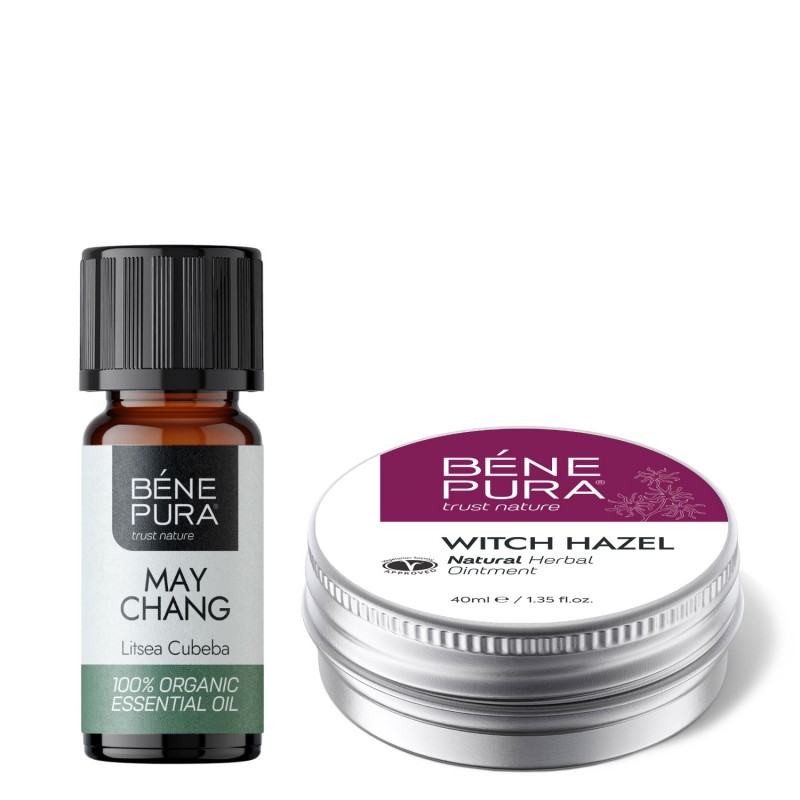 Pomada para Hemorróidas com Hamamélis e Bio Litsea Cubeba Óleo essencial - GMC