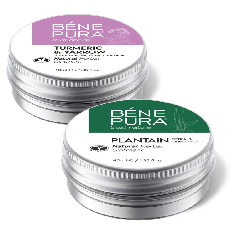 Pomada para Hemorróidas com Mil-folhas Brancas, Tetra e Cúrcuma e Pomada para Coceira com Tanchagem - GMC