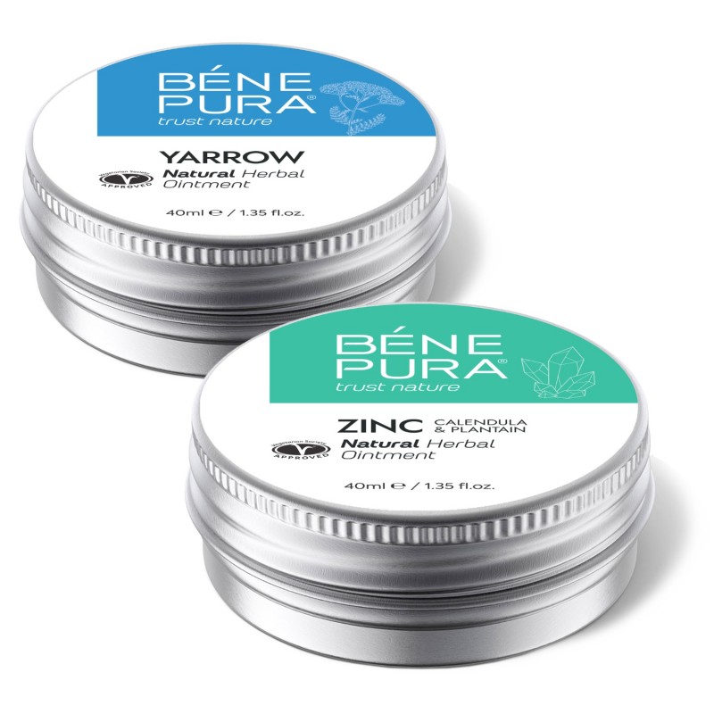 Pomada para Hemorróidas com Mil-folhas Brancas e Pomada para Coceira com Óxido de Zinco - GMC