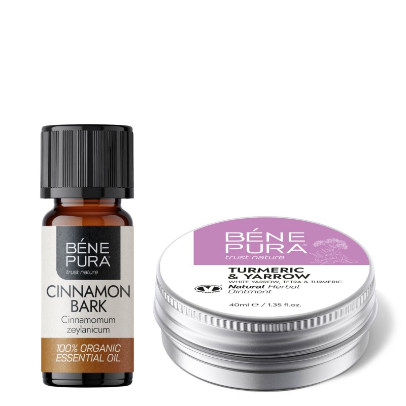 Pomada para Hemorróidas com Mil-folhas Brancas, Tetra e Cúrcuma e Bio Canela Óleo essencial - GMC