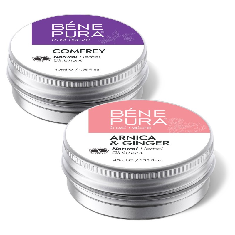 Pomada Articular com Consolda e Pomada para Contusões e Musculos com Arnica e Gengibre - GMC