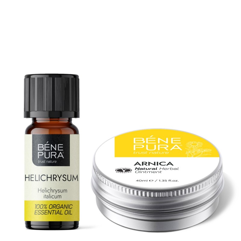 Pomada para Contusões e Musculos com Arnica e Bio Helichrysum Óleo essencial - GMC