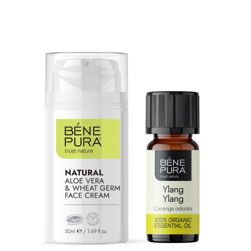 Creme Facial Aloe Vera e Bio Ylang-ylang Óleo essencial - GMC