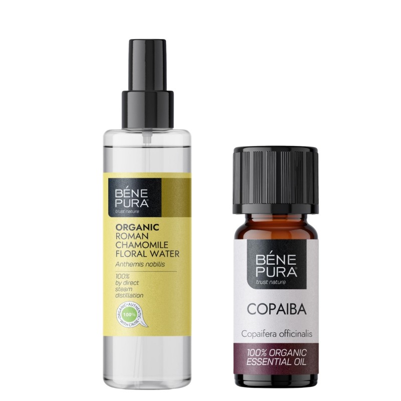 Bio Camomila Romana Água floral e Bio Copaiba Óleo essencial - GMC