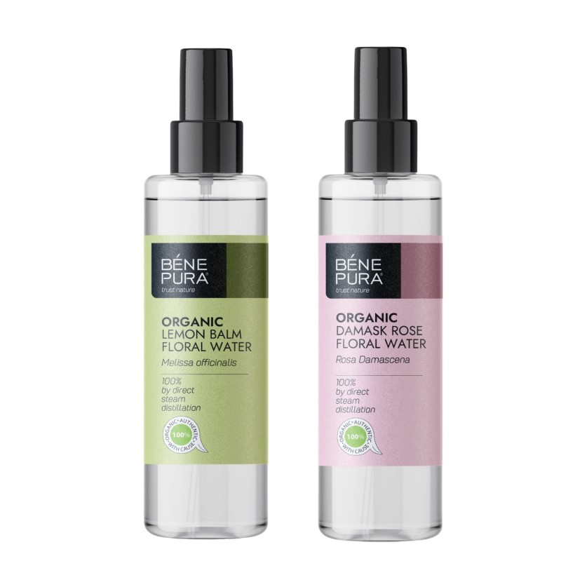 Bio Melissa Água floral e Bio Rosa Damascena Água de Rosas - GMC