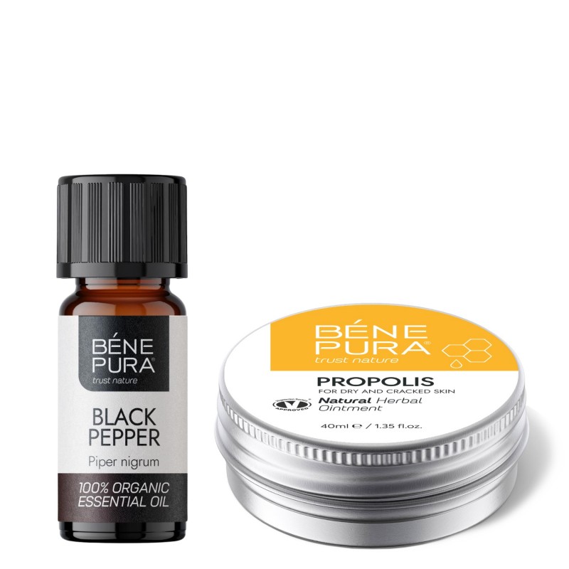 Pomada para Coceira com 30% Propolis e Bio Pimenta Preta Óleo essencial - GMC