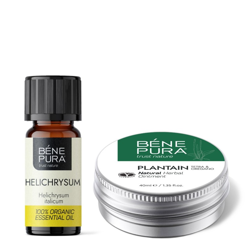 Pomada para Coceira com Tanchagem e Bio Helichrysum Óleo essencial - GMC