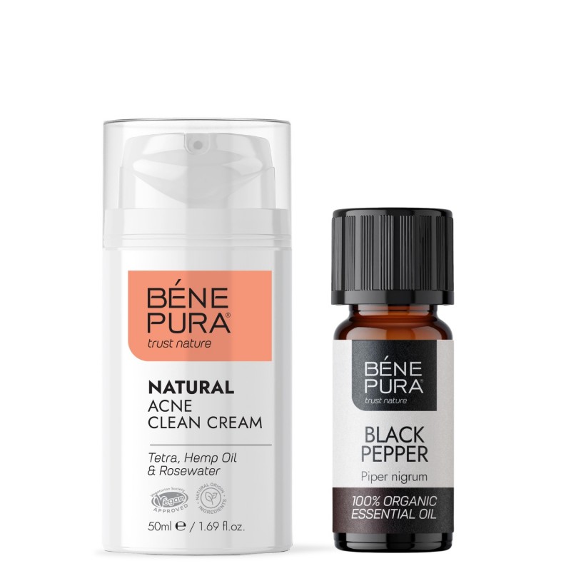 Hyaluron & Q10 Creme Facial e Bio Pimenta Preta Óleo essencial - GMC