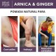 3x Pomada para Contusões e Musculos com Arnica e Gengibre - 40ml