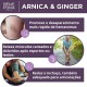 3x Pomada para Contusões e Musculos com Arnica e Gengibre - 40ml