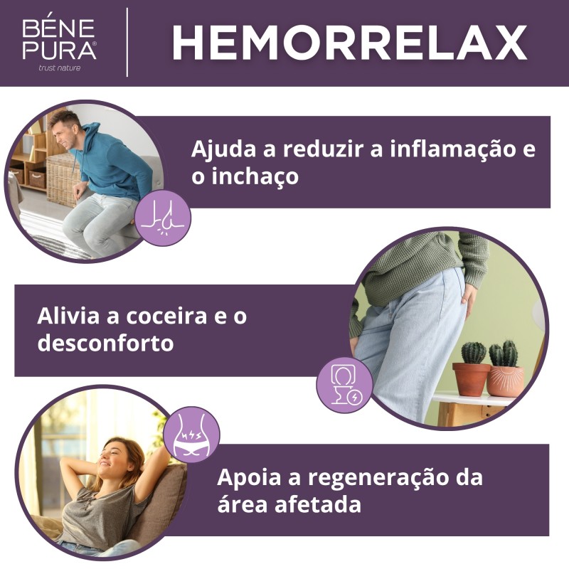 3x Pomada para Hemorróidas com Mil-folhas Brancas, Tetra e Cúrcuma - 40ml