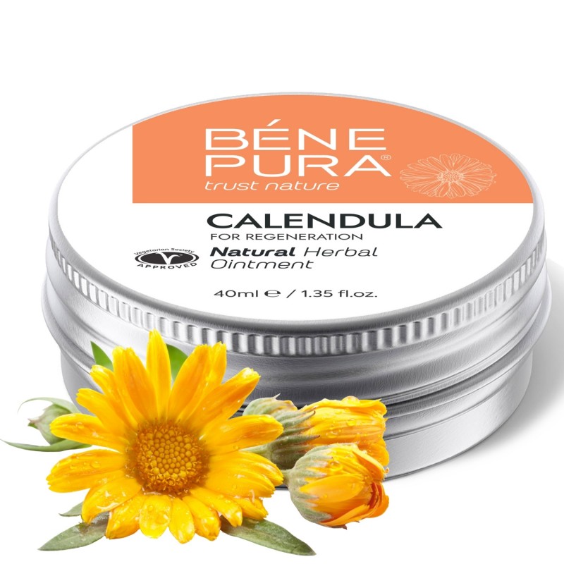 Pomada para Queimaduras e Feridas com Calêndula - 40ml - Pomadas de ervas