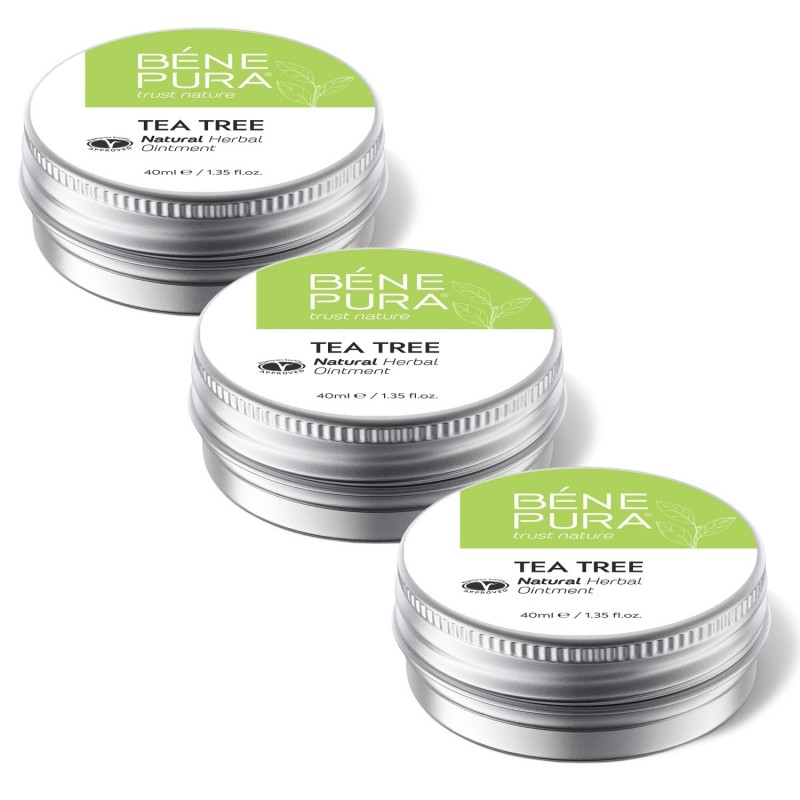 3x Pomada para Coceira com Árvore de Chá  - 40ml - Pomadas para comichao