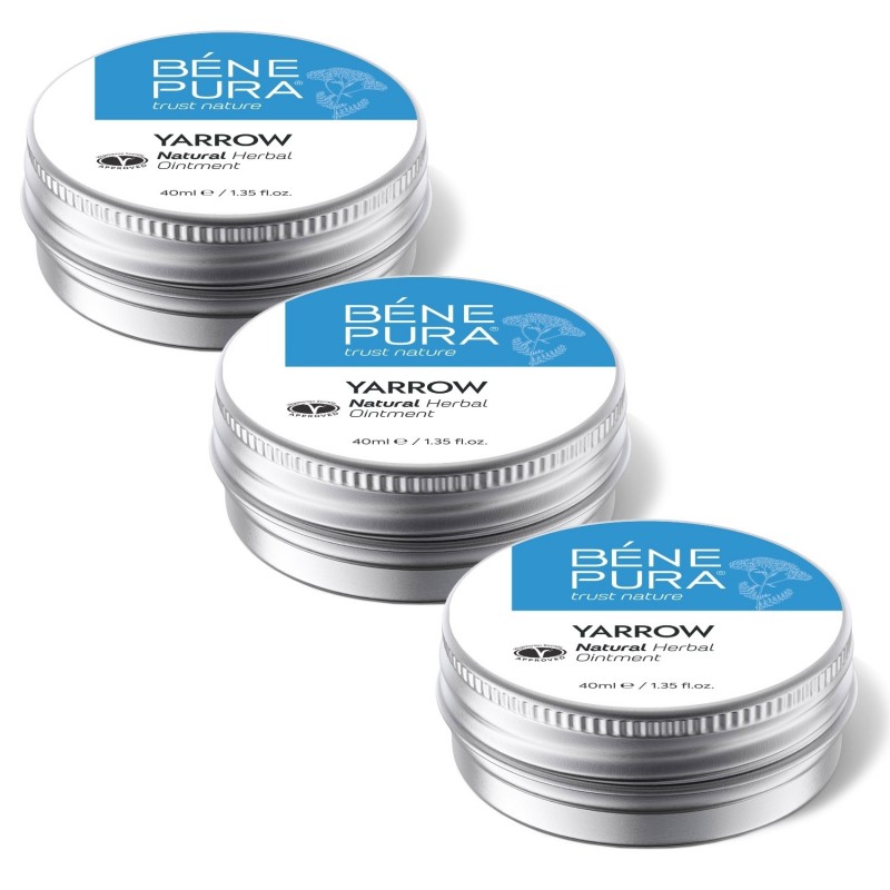 3x Pomada para Hemorróidas com Mil-folhas Brancas - 40ml - Conjuntos