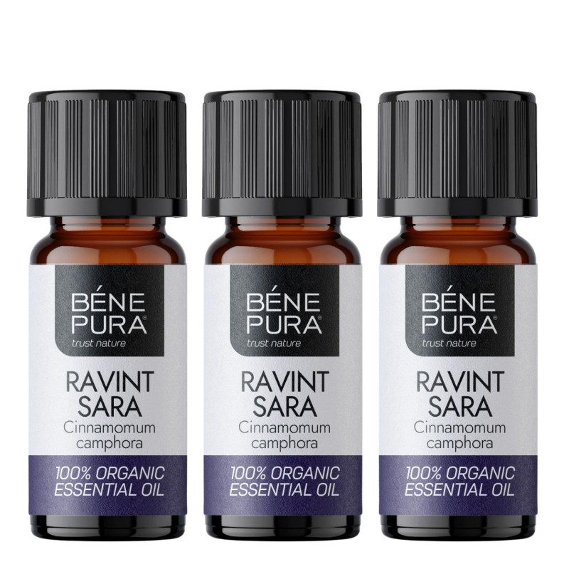 3x Bio Ravintsara Óleo essencial - 5ml - Óleos essenciais
