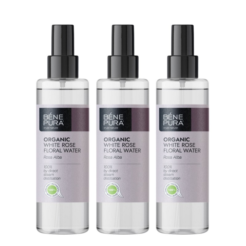 3x Bio Rosa Alba Água de Rosas - 250ml - Águas florais