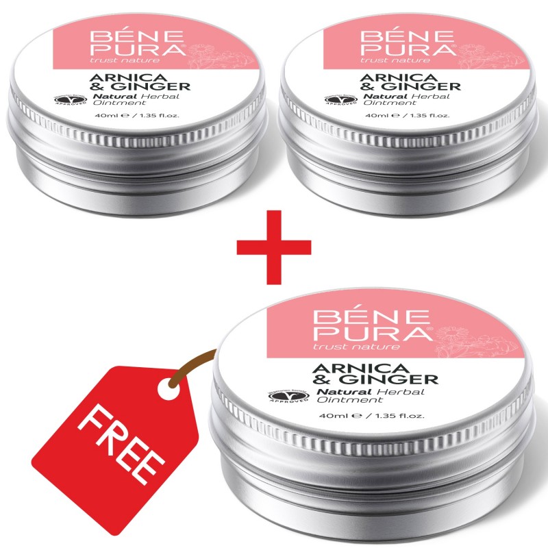 3x Pomada para Contusões e Musculos com Arnica e Gengibre - 40ml - Produtos para comparar