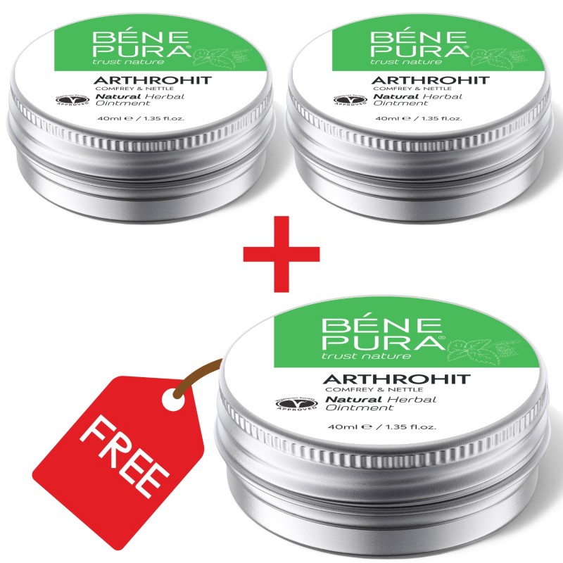 3x Pomada Articular com Consolda e Urtiga - 40ml - Conjuntos