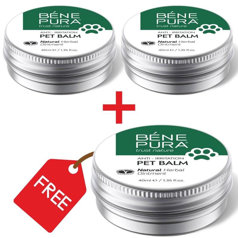 3x Bálsamo Anti Irritação para Animais com Tanchagem  - 40ml - Pomadas para cães