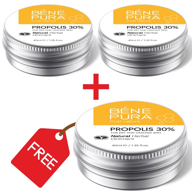 3x Pomada para Coceira com 30% Propolis - 40ml - Pomadas para herpes labial