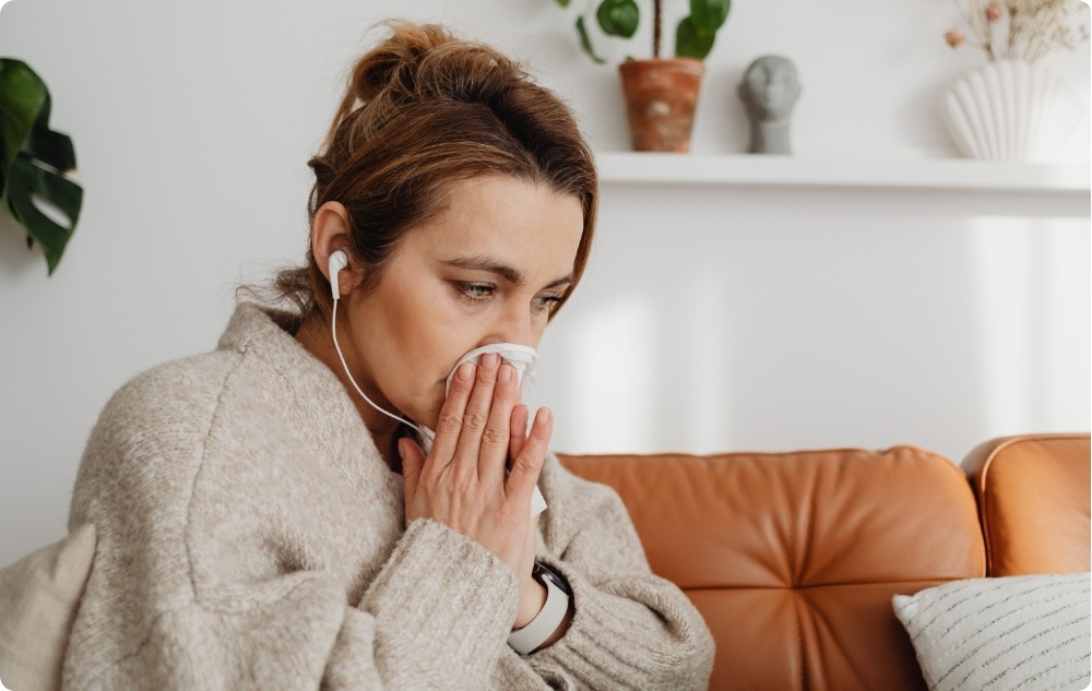 Como creme para a zona em redor do nariz para constipações frequentes